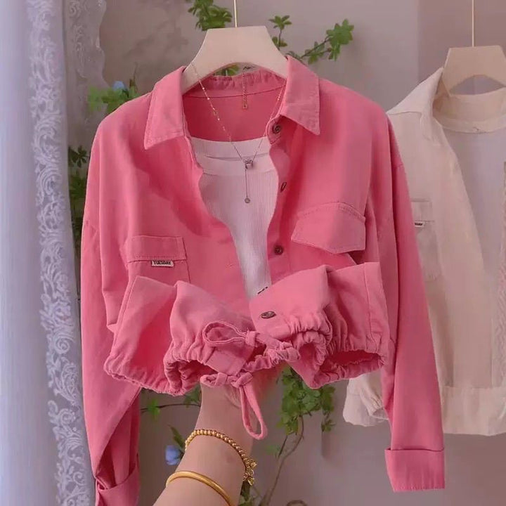 Blouse femme décontractée avec poches à rabat Chic & Stil