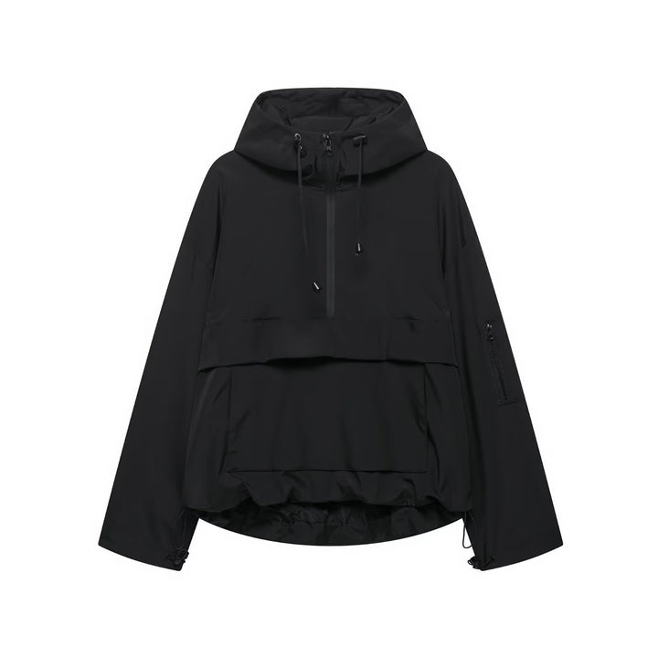 Ladies functional hoodie jacket with practical pockets and adjustable hem Amarae