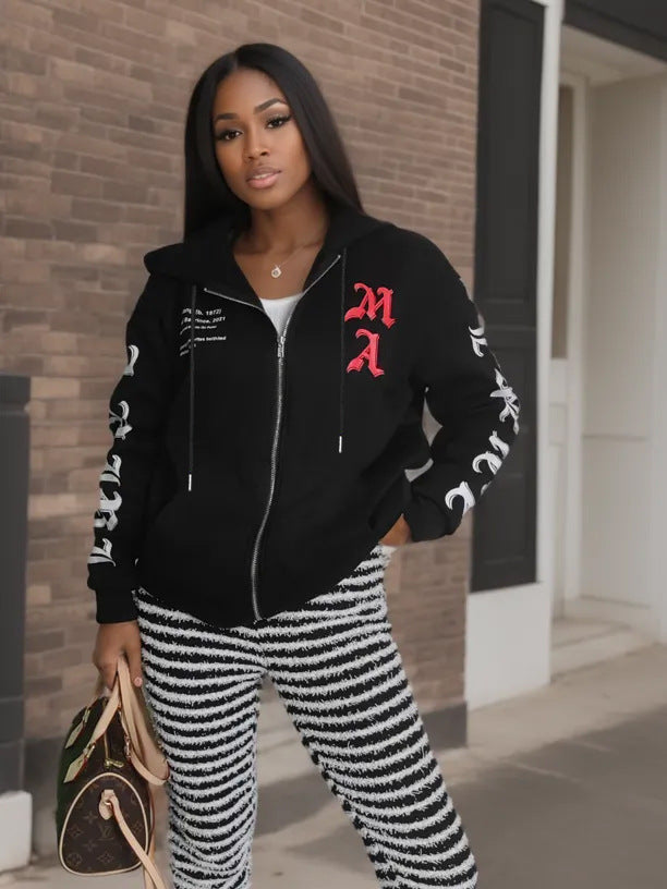 Hooded sweatshirt for women with unique graphic print Amarae