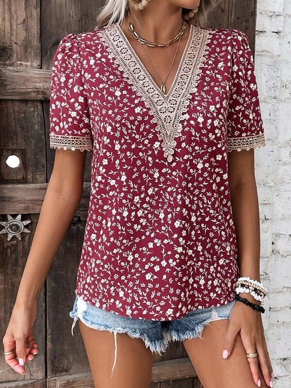 Ladies embroidered flower jacket Lune London