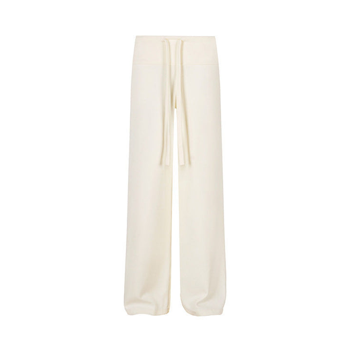 Women's Palazzo Fleece Pants with High Comfort Waistband and Flowing Wide-Leg Cut Amarae
