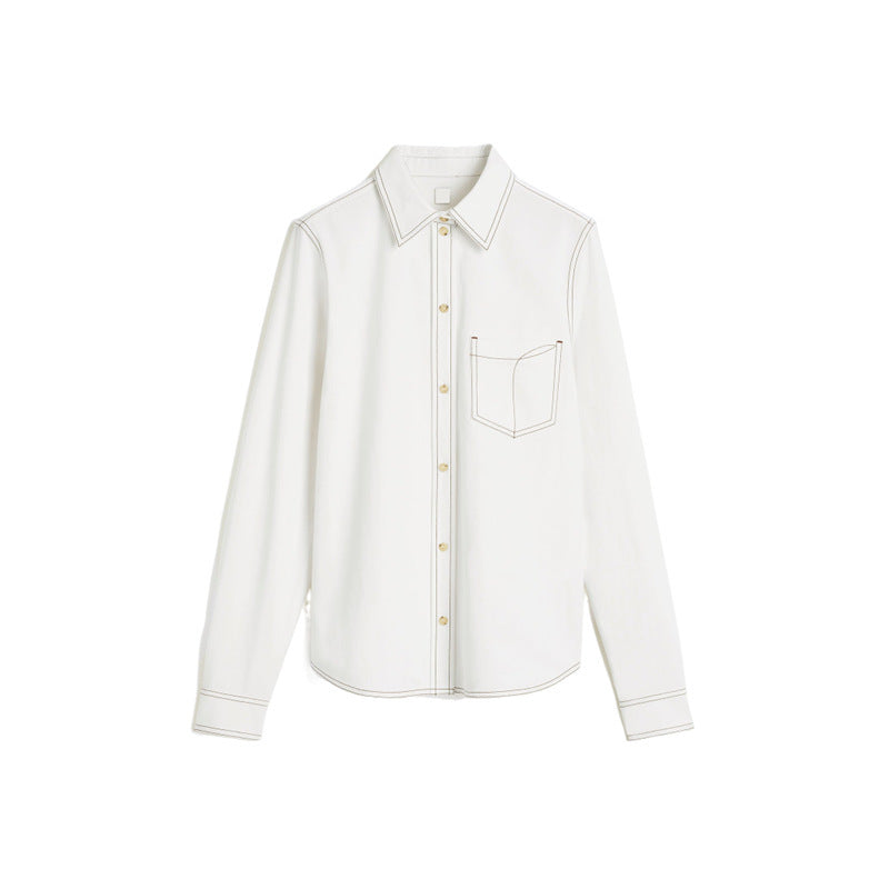 Chemise en denim pour femmes à coupe décontractée Chic & Stil