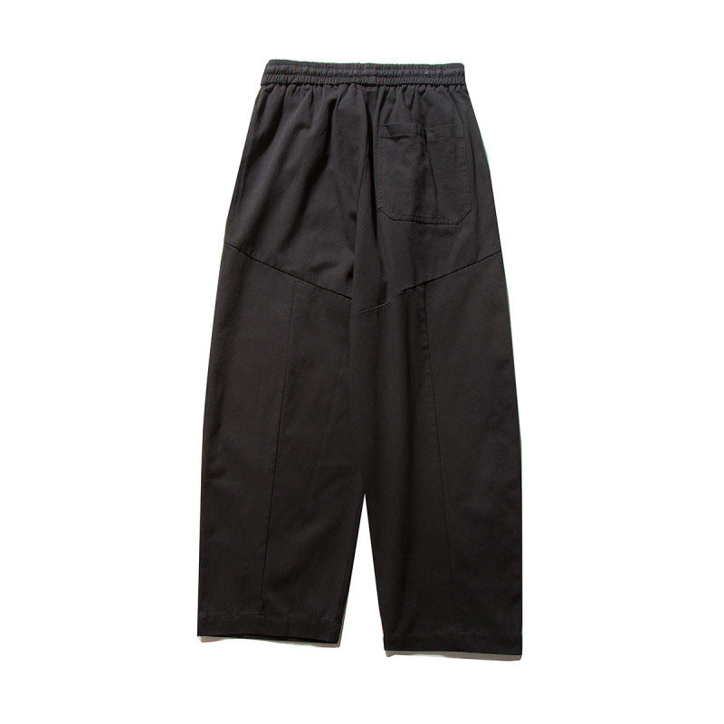 Unisex Wide Culotte Pants with Elastic Waistband and Drawstring Amarae