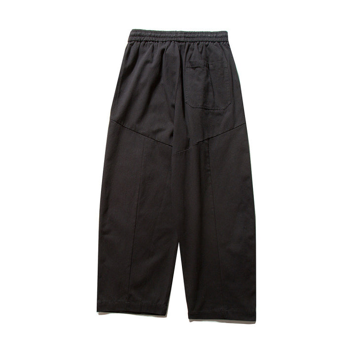 Unisex Wide Culotte Pants with Elastic Waistband and Drawstring Amarae