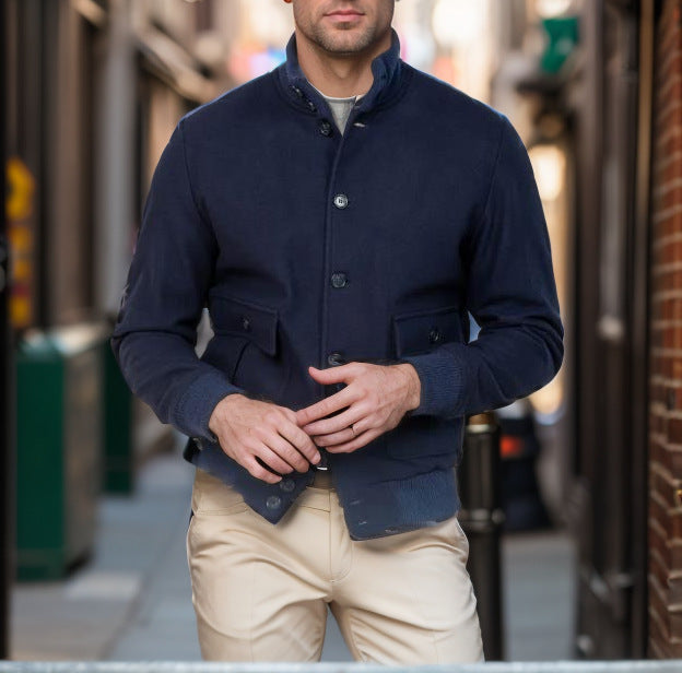 Trendy utility jacket for men with practical pockets Lune London 1760428331