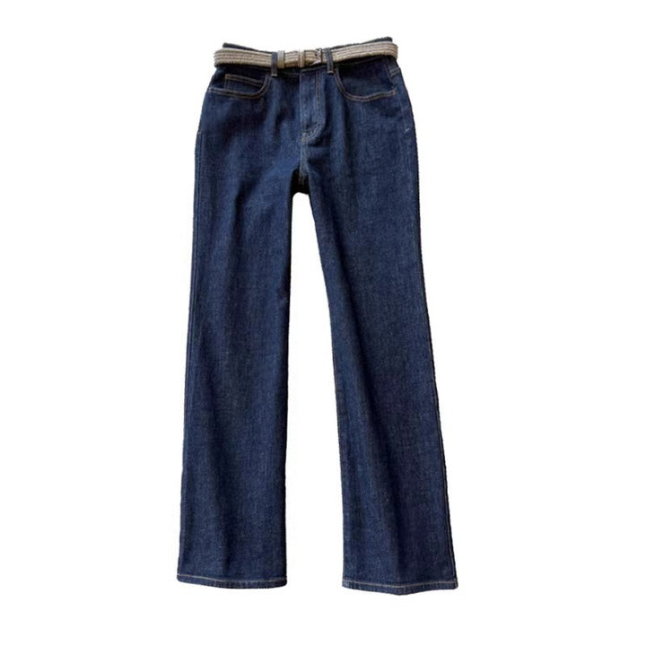 Jeans larges taille haute pour femmes Chic & Stil