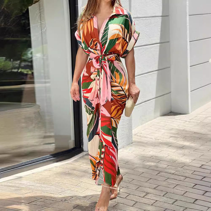 Lune London Women's Wrap Maxi Dress with Button