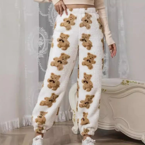 Soft leisure pants for women with a unique cow pattern Amarae