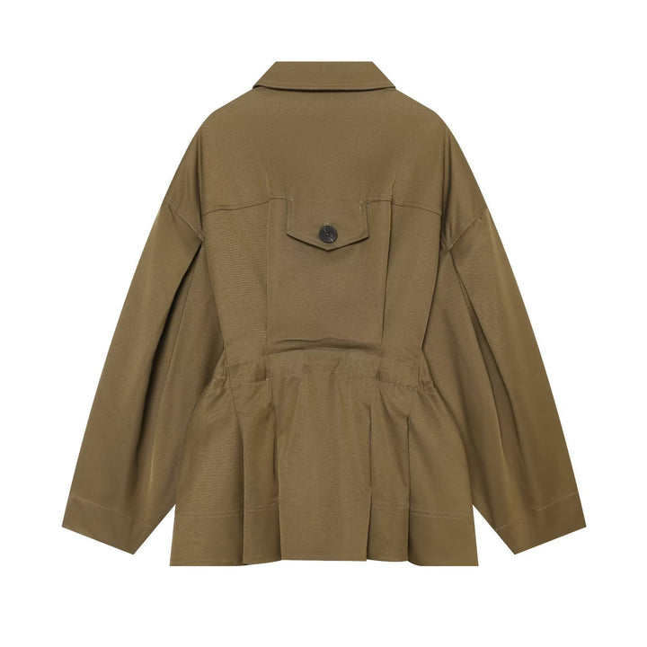 Women's short jacket in utility style with a loose fit and large flap pockets Amarae