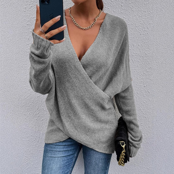 Pull V-neck de loisirs pour femmes Chic & Stil