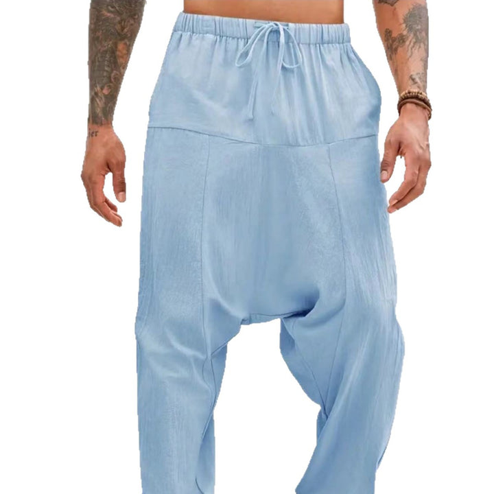 Casual harem pants for men with elastic waist and side pockets Lune London