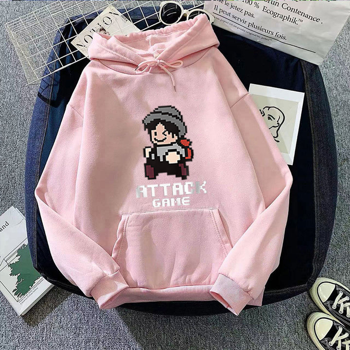 Women's hoodie with playful retro game design Chic & Stil