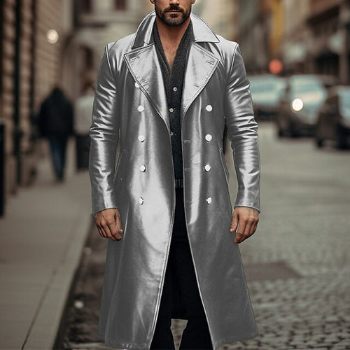 Elegant long trench coat for men in high-quality material Amarae