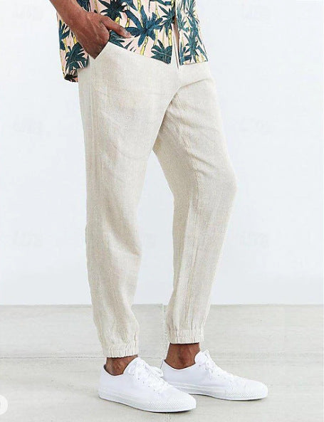 Casual chino pants for men with elastic waist and side pockets Lune London