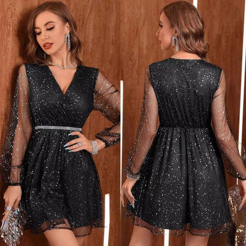 Amarae sparkling wrap dress for women