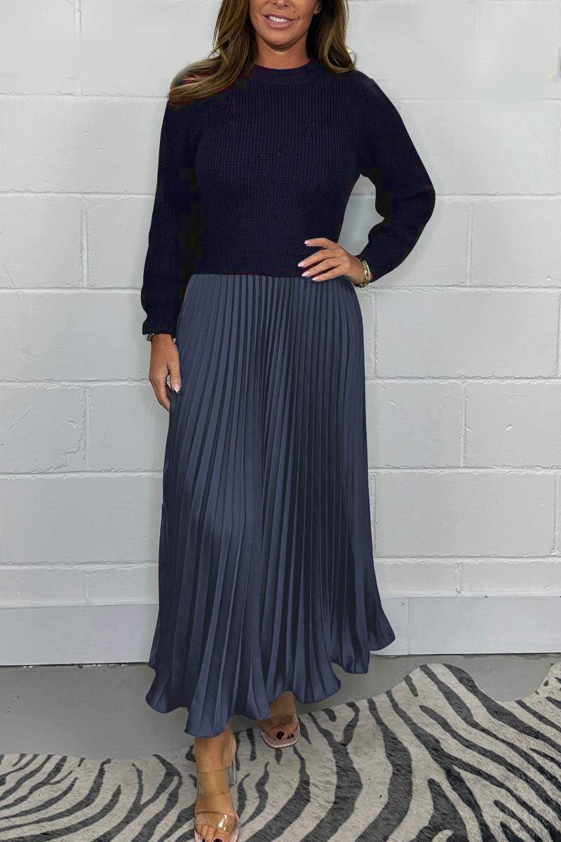 Elegant pleated dress Maxxi Lune London for women