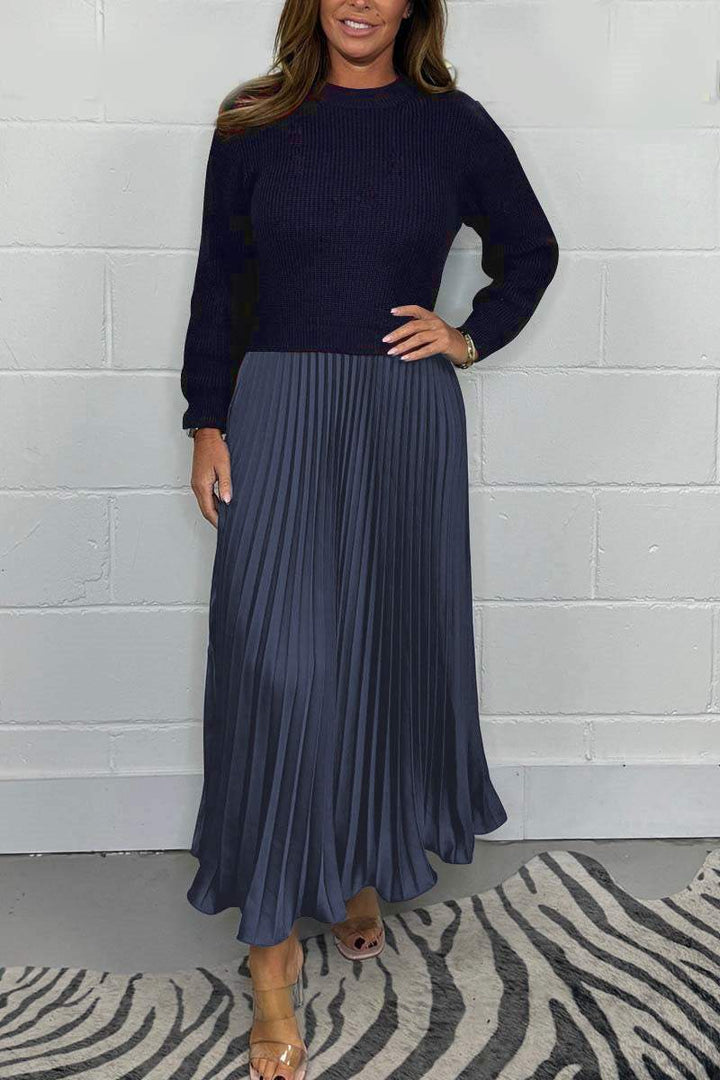 Elegant pleated dress Maxxi Lune London for women