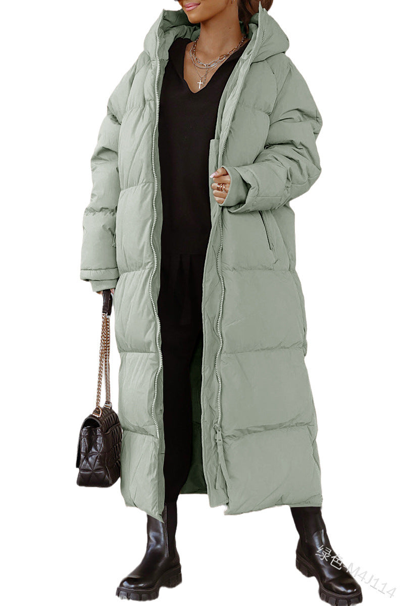 Ladies long winter quilted jacket Amarae