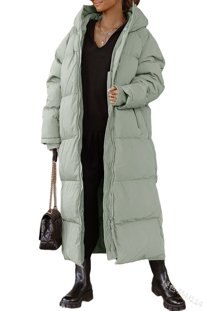 Ladies long winter quilted jacket Amarae