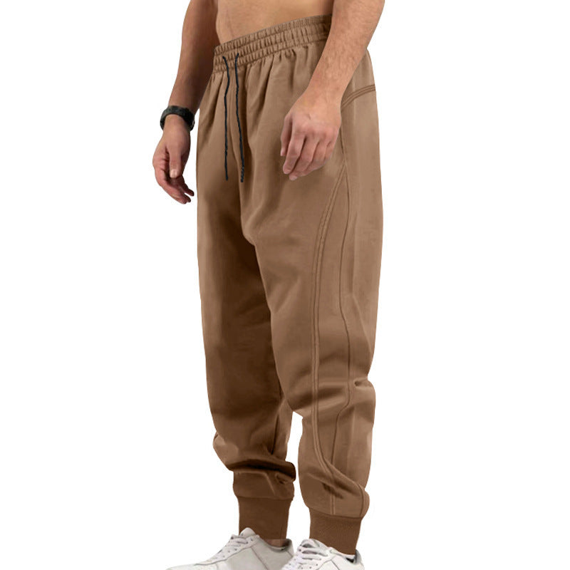 Sporty men's joggers with side zip pockets and elastic waistband Lune London