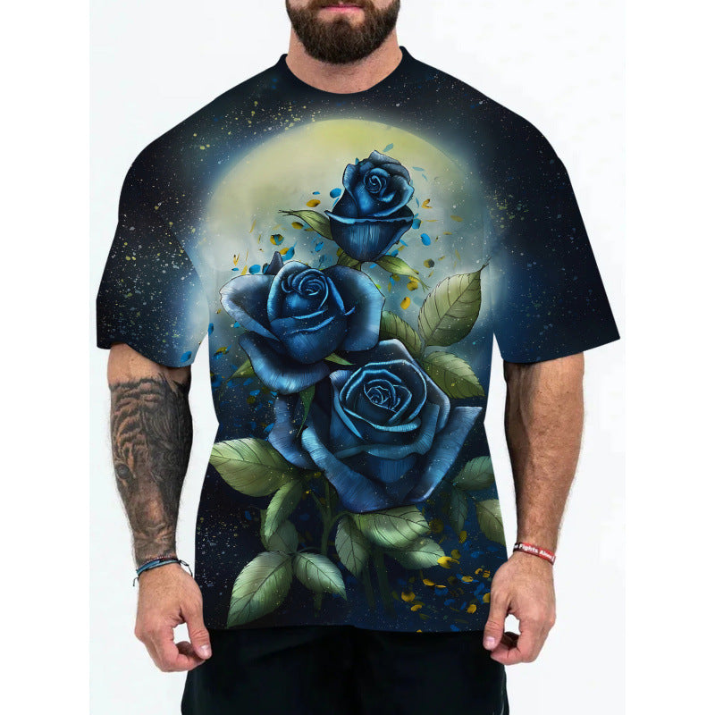 Men's Galaxy Print Short Sleeve T-shirt Lune London
