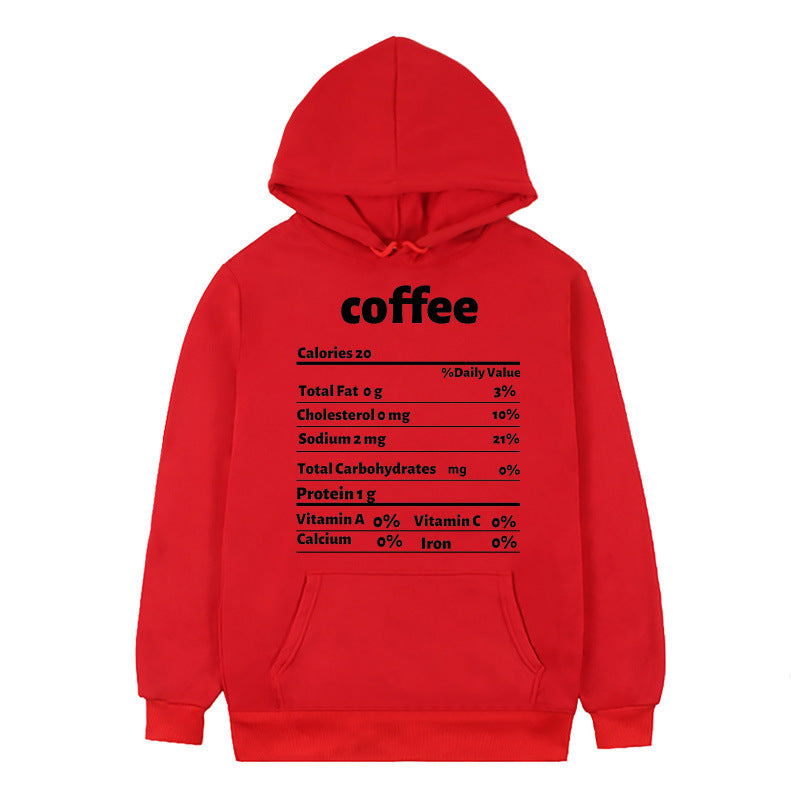 Women's hoodie with creative nutritional design Lune London