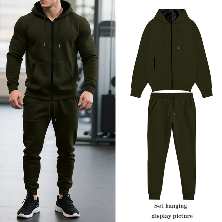 Men's sports suit with hood and practical pockets Lune London