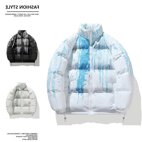 Winter ladies puffer jacket with elastic cuffs and chic and stylish design
