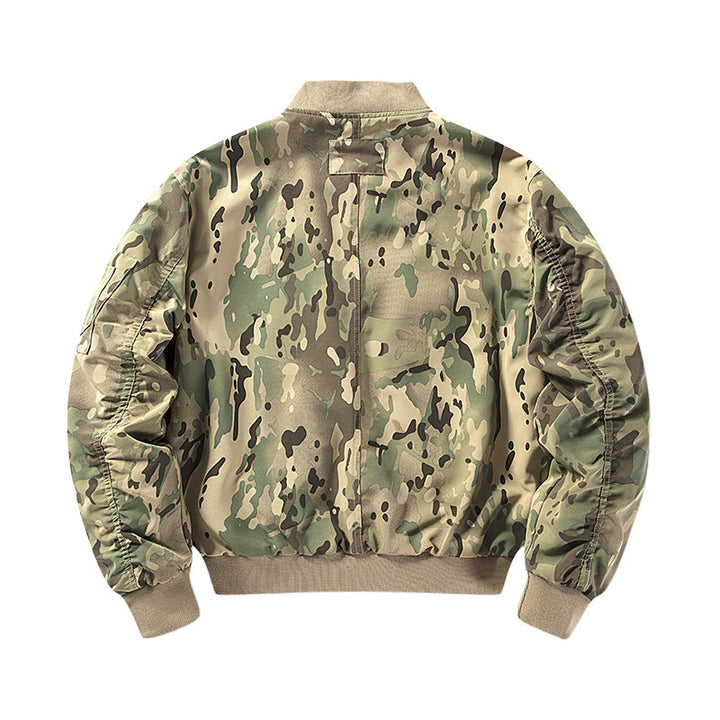 Utility camo bomber jacket for men Chic und Style
