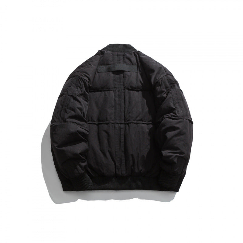 Unisex Boxy padded bomber jacket with ribbed cuffs and boxy silhouette Amarae