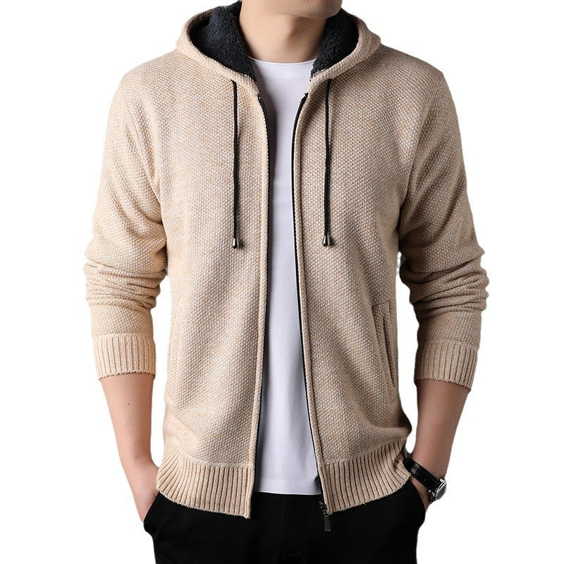 Men's Fashionable Cardigan with Hood and Soft Padded Lining Lune London
