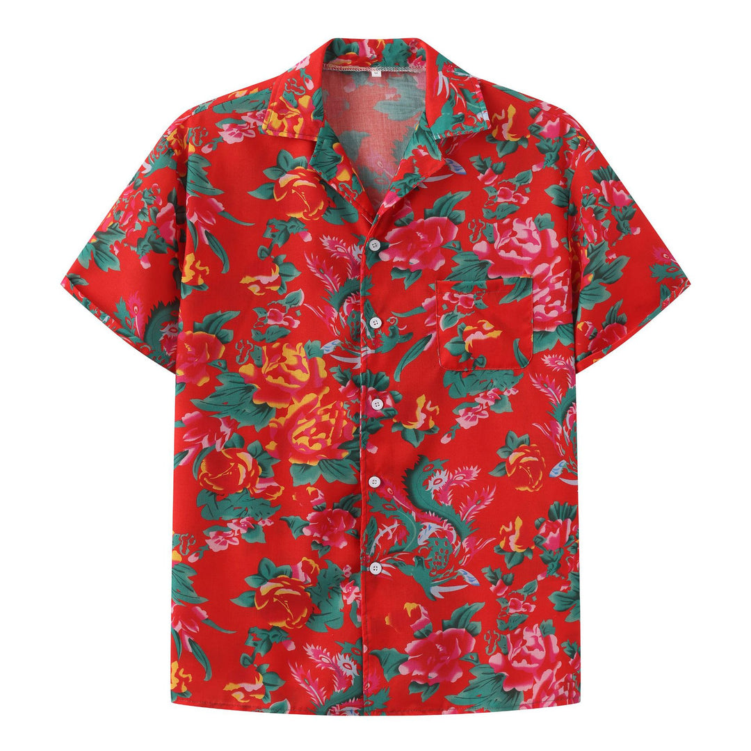 Summer set for women with floral short sleeve shirt and shorts Lune London
