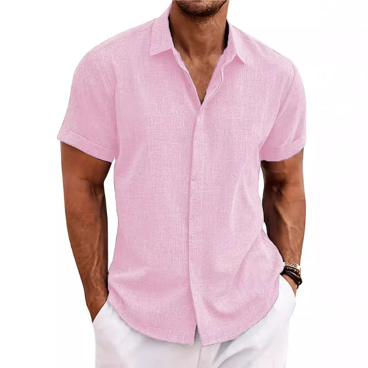 Structured short sleeve shirt for men with buttons Amarae