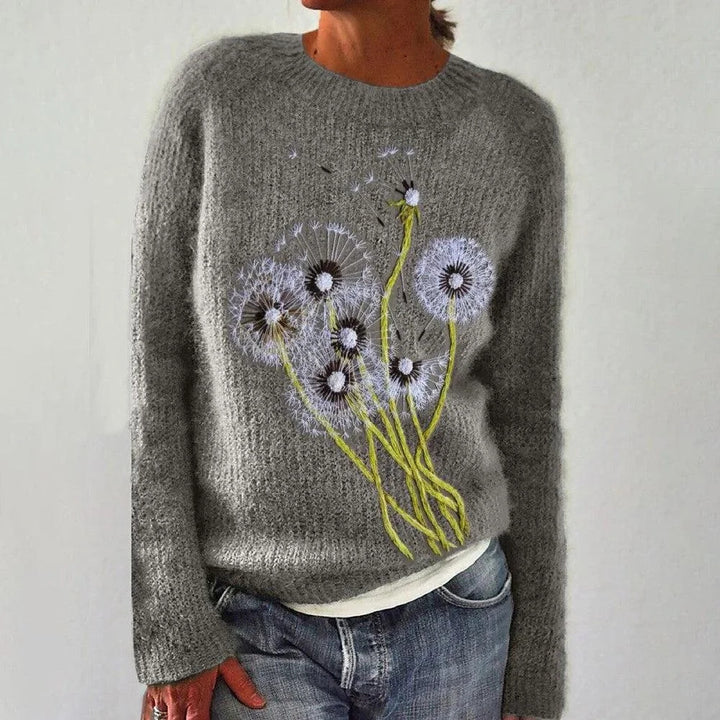 Pull confortable pour femmes avec motif festif Chic & Stil