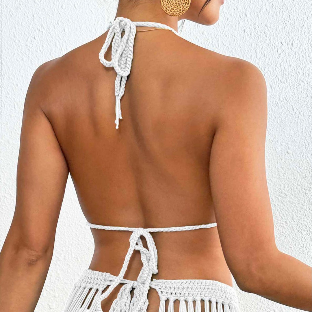 Fringe crochet bikini set for women Lune London