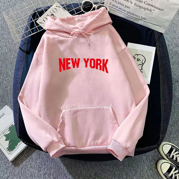 Women's hoodie with stylish New York design Chic & Stil