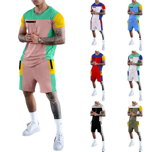 Men's leisure sports set with breathable design and practical pockets Amarae