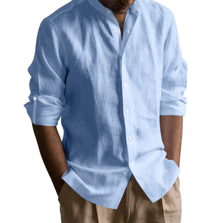 Linen shirt for men with short sleeves and casual fit Lune London
