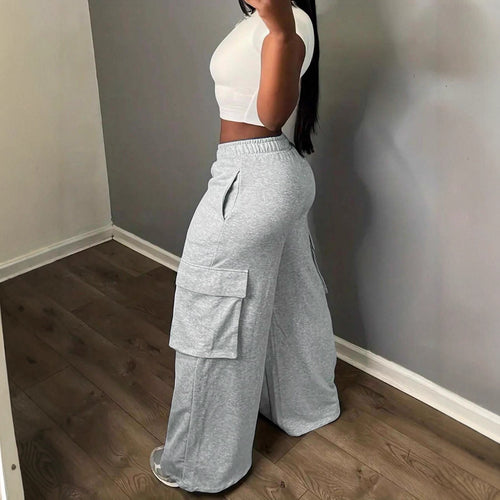 Palazzo style women's cargo pants Amarae