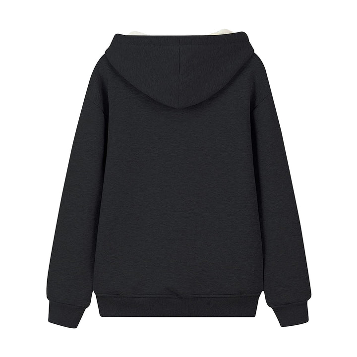 Ladies Cozy Hooded Sweatshirt with Fleece Lining and Kangaroo Pocket Lune London
