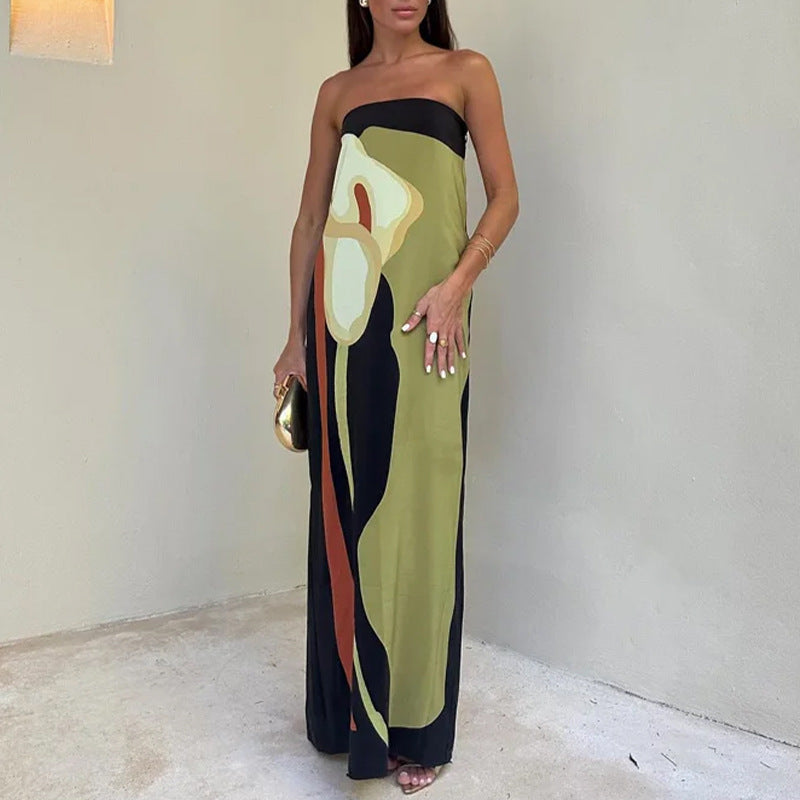 Robe maxi pour femmes dans le style art moderne Chic & Stil