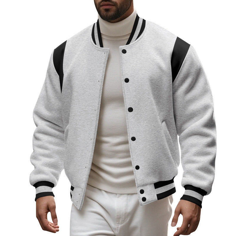 Casual college jacket for men with contrasting details Lune London