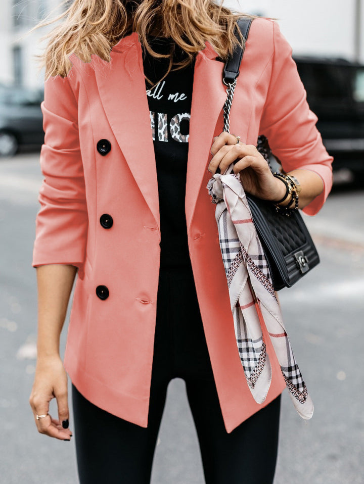 Lune London | Women's elegant tailored blazer with double button placket
