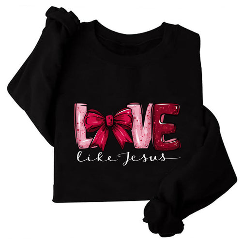 Sweat-shirt pour femmes avec un design de cœur créatif et un imprimé ludique Chic & Stil