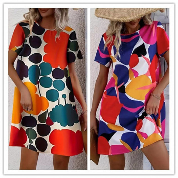 Chic and Stylish Printed Shift Dress for Women