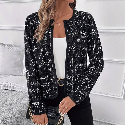 Women's Structured Blazer Jacket with Contrast Details Amarae
