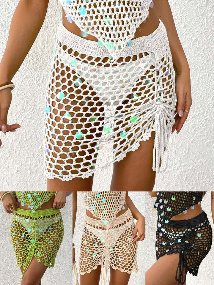 Ladies Knit Beach Cover-Up Skirt Lune London