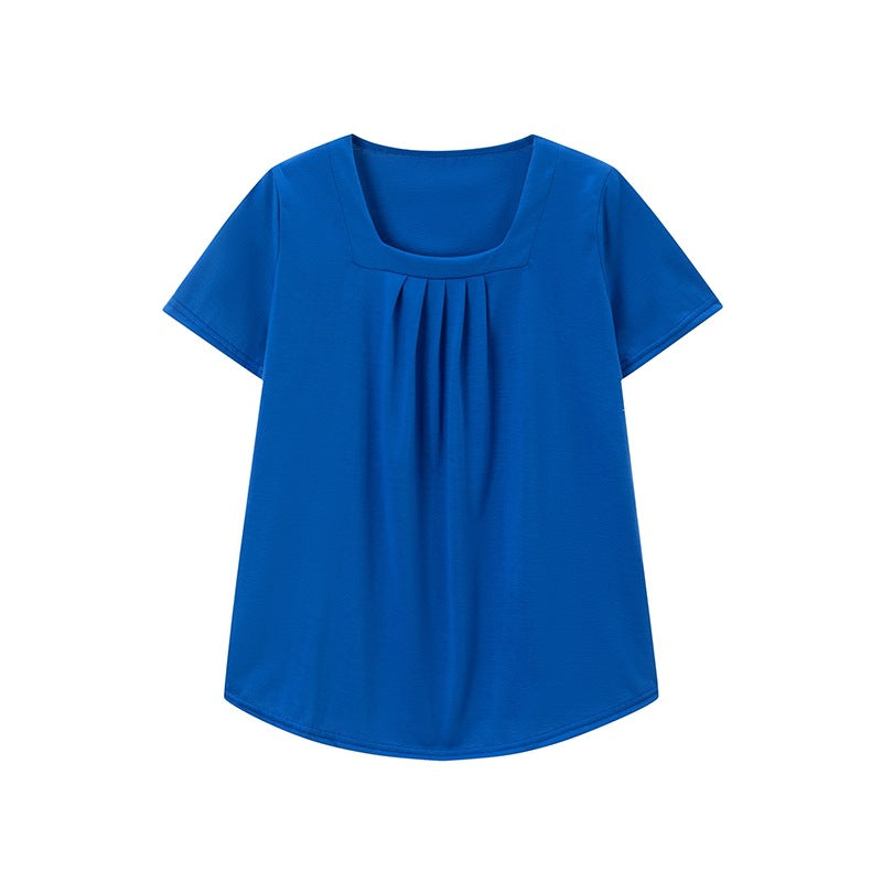 Lune London pleated square neck tunic for women