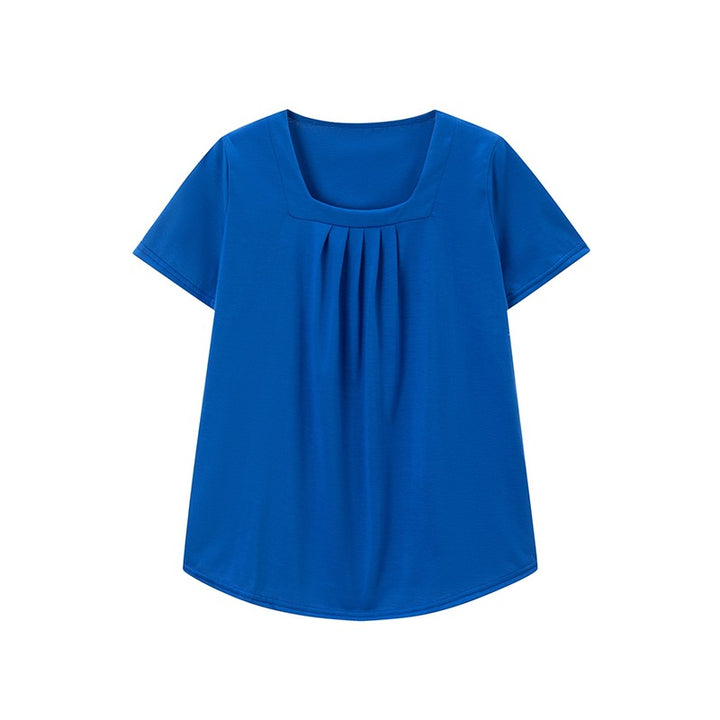 Lune London pleated square neck tunic for women
