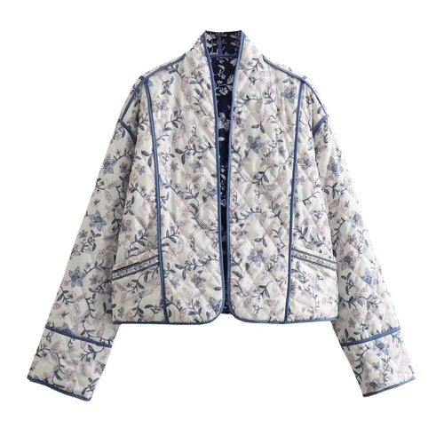 Veste kimono élégante pour femmes au design floral avec des accents adorant les détails Chic & Stil